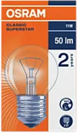 Lyspære Classic E27 11W-Osram Online