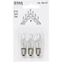 Lyspære E10 34v 3w 3stk-Star trading Sale