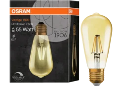 Lyspære led dimmbar E27 7w-Osram Discount