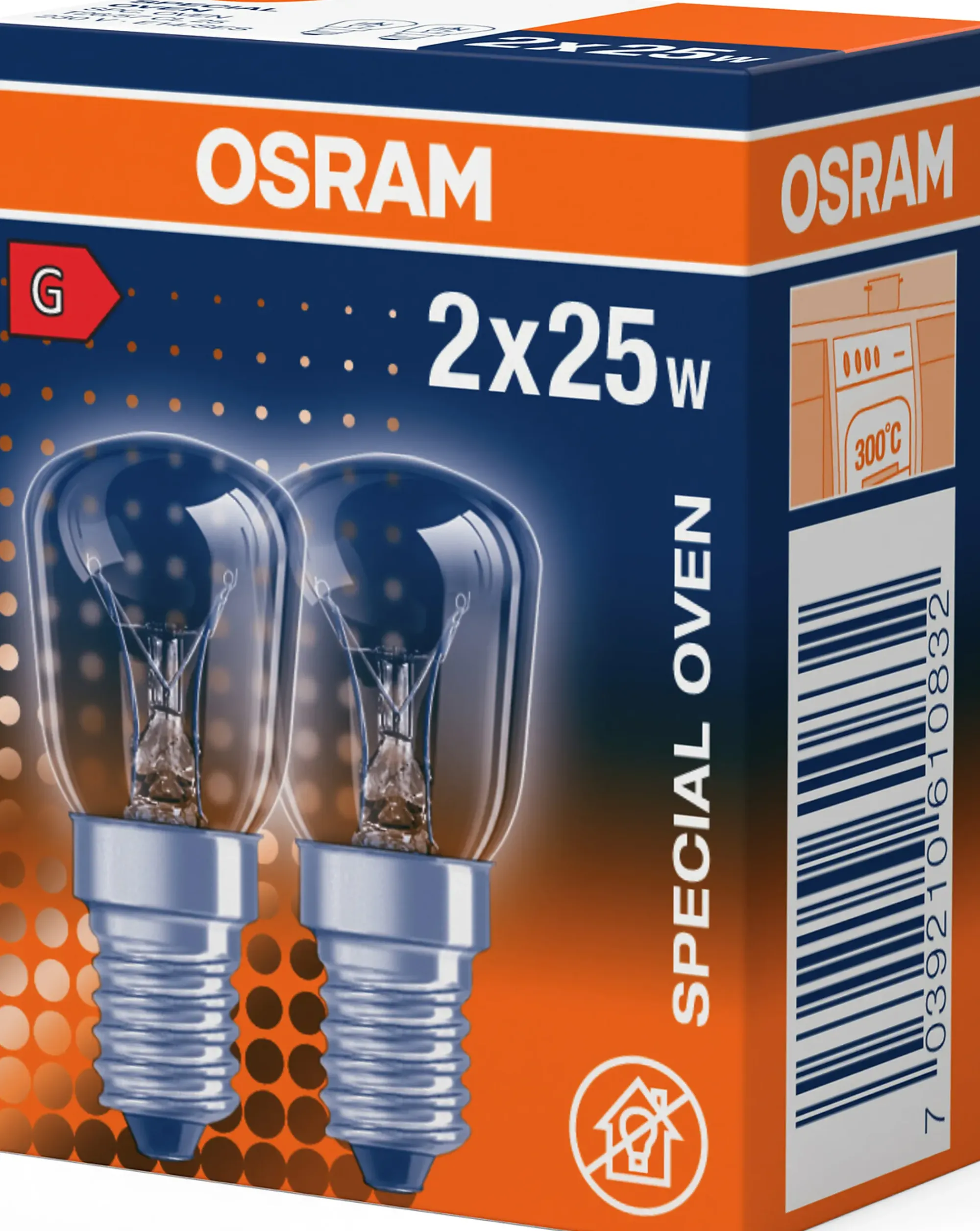 Lyspære mini E14 25W 2stk-Osram Sale