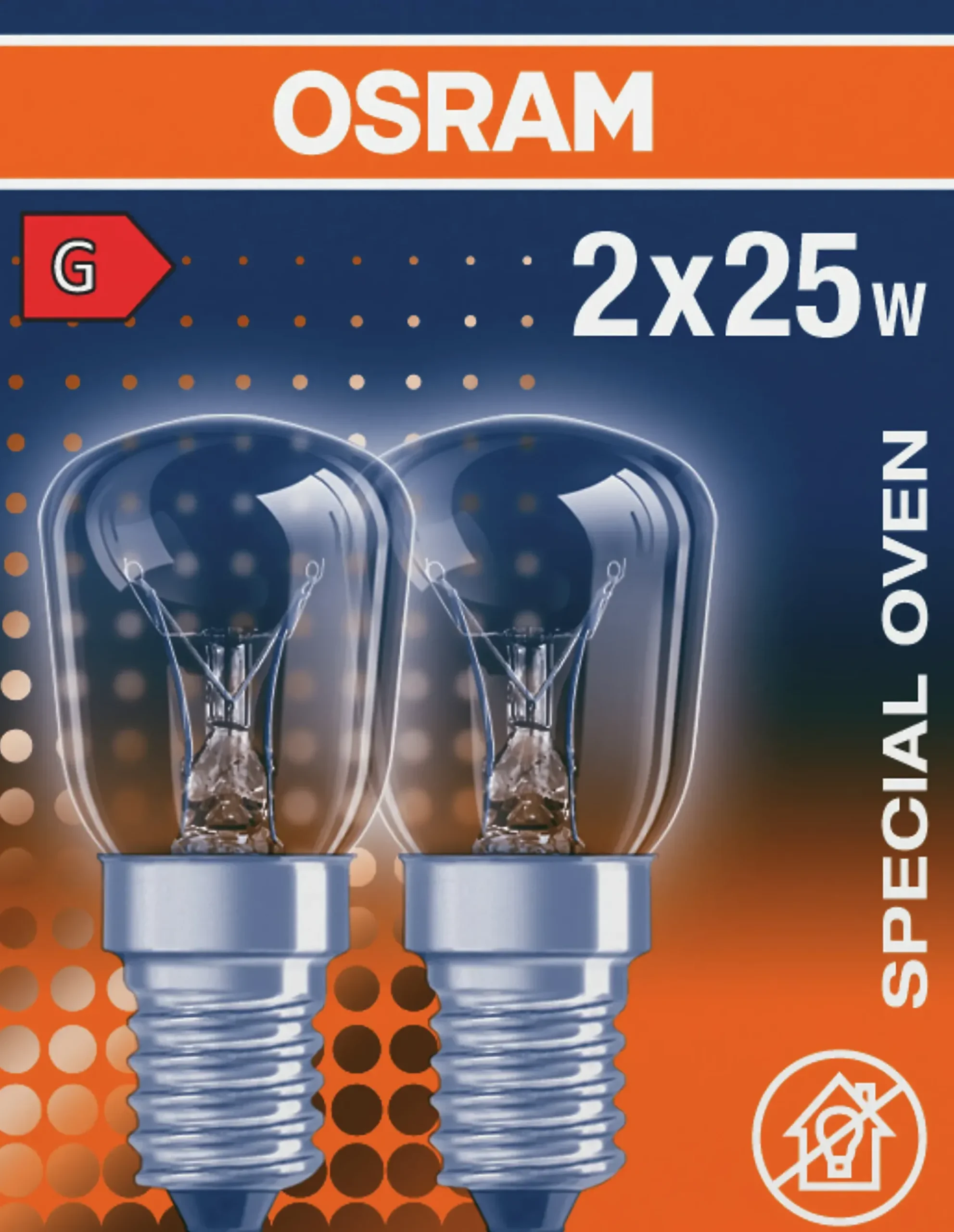 Lyspære mini E14 25W 2stk-Osram Sale