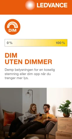 Lyspære smart+wifi PAR16 50 dim 5W GU10-Ledvance Best