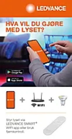 Lyspære smart+wifi PAR16 50 dim 5W GU10-Ledvance Best