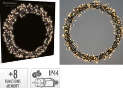 Lysring 400ledlys 48cm varmhvit-Ki New