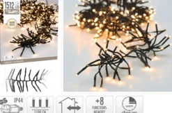 Lysslynge Cluster Lights 1512ledlys varmhvit IP44 11m-Ki New