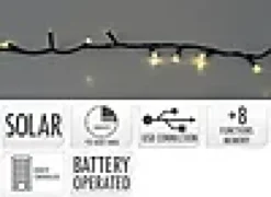 Lysslynge 240ledlys Solar Light Oppladbar 10m-Ki Sale