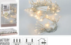 Lysslynge 30LED Varmhvit batteridrevet 3m-Ki Online