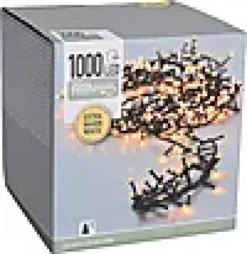 Lysslynge Micro Cluster 1000ledlys ekstra varmhvit IP44 20m-Ki Best