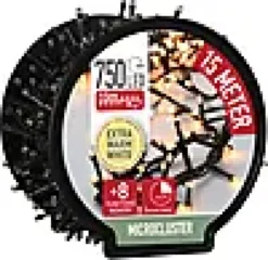 Lysslynge Micro Cluster 750ledlys ekstra varmhvit IP44 15m-Ki New