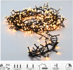 Lysslynge Micro Cluster 1800ledlys ekstra varmhvit 36m-Ki Hot