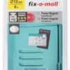 Magnetskiver Neodym silver selvklebende 12mm 6stk 4kg-Fix O Moll Clearance