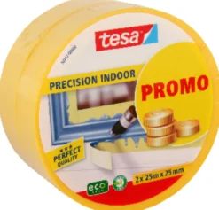 MALERTAPE 25M*25MM 2PK GUL MASKERINGSTAPE PROFESSIONAL-Tesa Discount