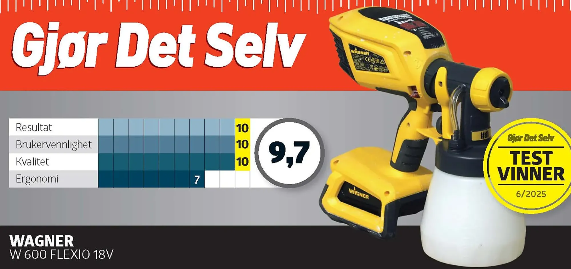 Malesprøyte universal W600 18V-Wagner Discount