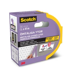 Maskeringstape 2080 36mmx41m for ømfintlige overflater-Scotch Best