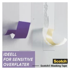 Maskeringstape 2080 24mmx41m for ømfintlige overflater-Scotch Online