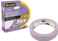 Maskeringstape 2080 24mmx41m for ømfintlige overflater-Scotch Online