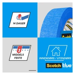 Maskeringstape 2090 24mmx41m Multi-Surface Premium-Scotch