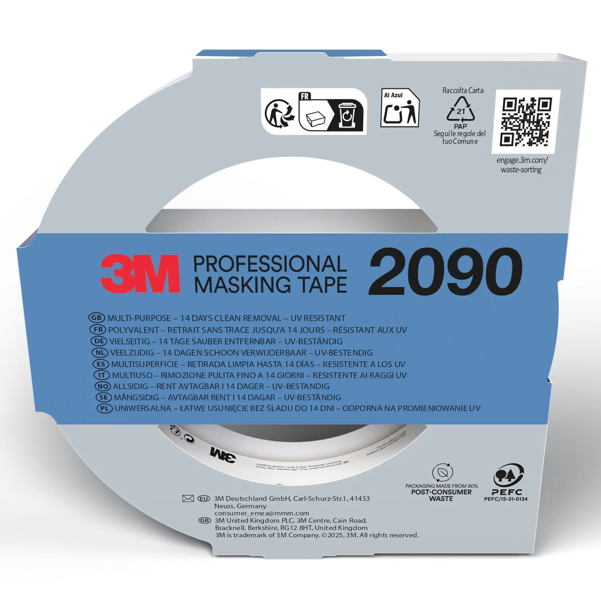 Maskeringstape UV 18mmx50m-3m Outlet