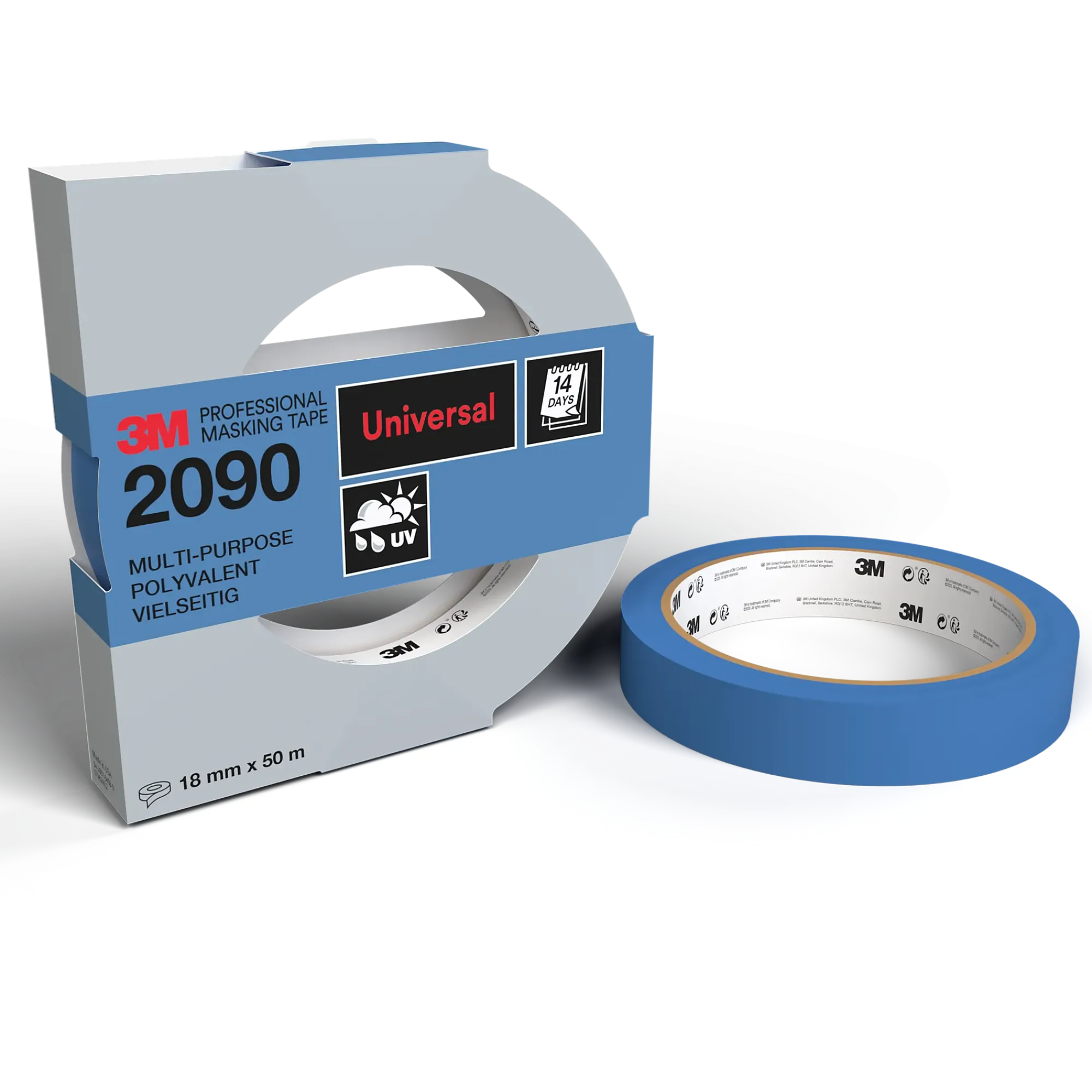 Maskeringstape UV 18mmx50m-3m Outlet
