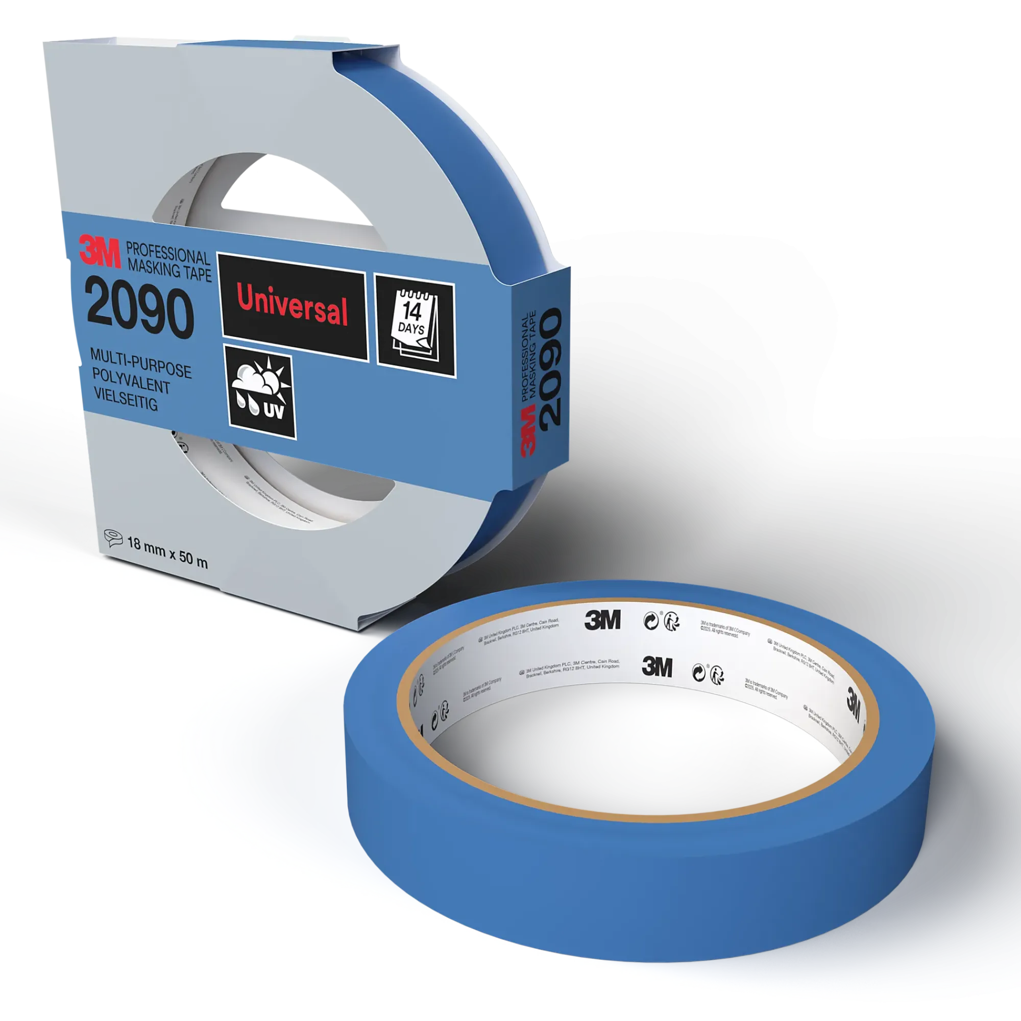 Maskeringstape UV 18mmx50m-3m Outlet