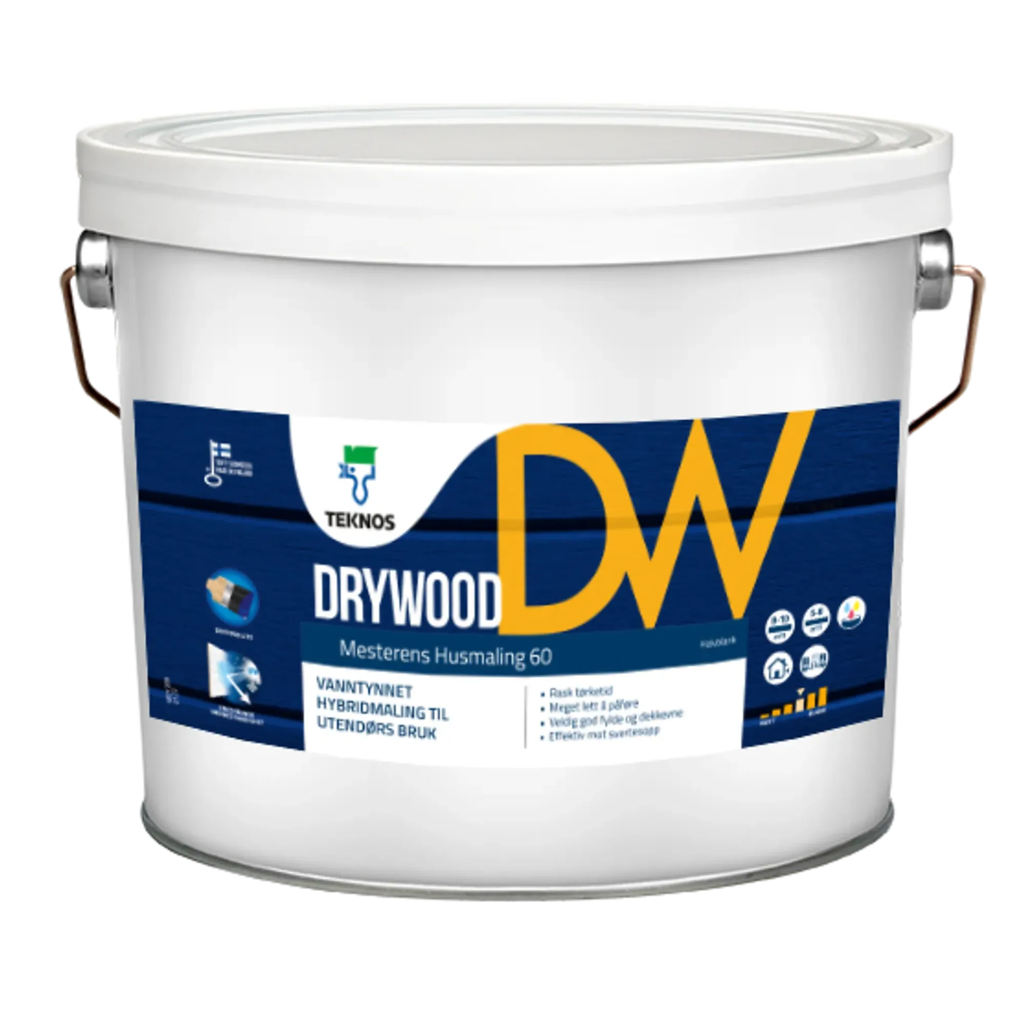 Mesterens husmaling 60-65 glans B base 3l-Drywood New