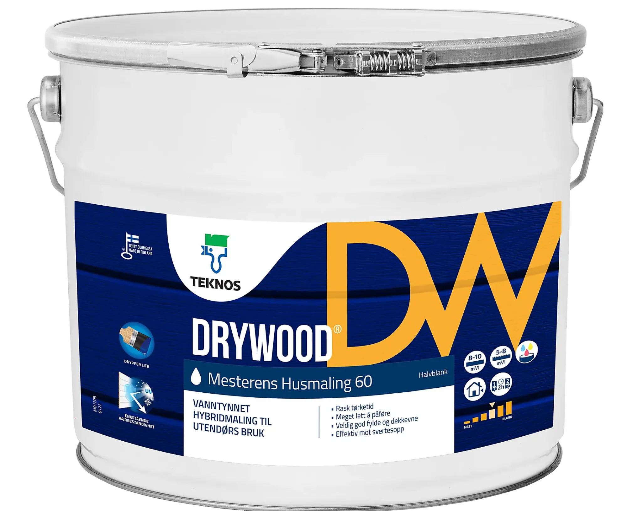 Mesterens husmaling 60-65 glans B base 9l-Drywood