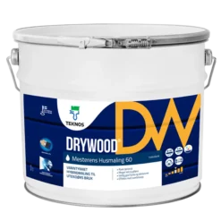 Mesterens husmaling 60-65 glans hvit 10l-Drywood Sale