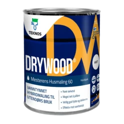 Mesterens husmaling 60-65 glans hvit 1l-Drywood Discount