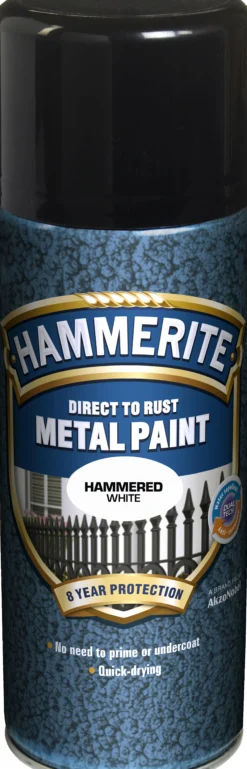 METALLMALING SPRAY GRÅHVIT 0,4L-Hammerite Hot