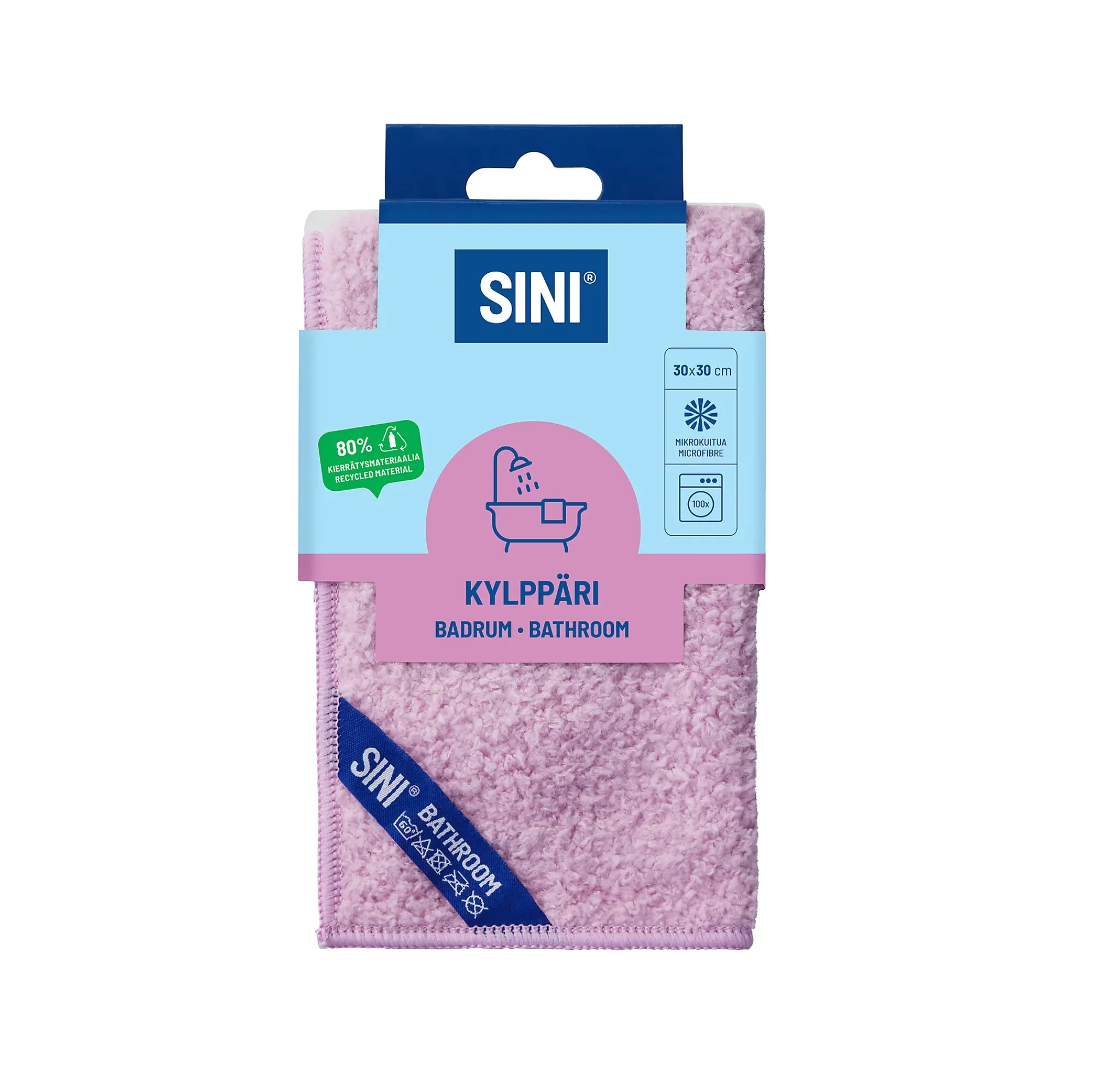 Microfiberklut Bad 30x30cm-Sini Clearance