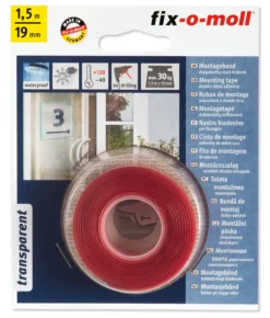 Monteringstape dobbeltsidig 19mmx1,5m-Fix O Moll Best