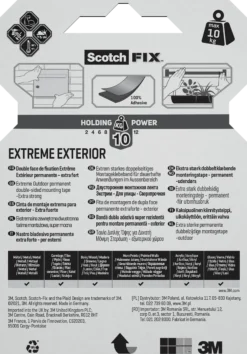 Monteringstape EXTREME 19mmx1,5m utendørs 10kg-Scotch New