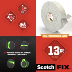 Monteringstape EXTREME 19mmx5m innendørs 13kg-Scotch Discount