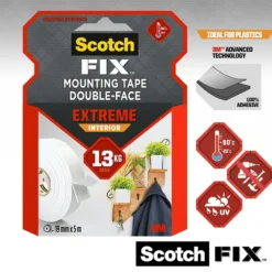 Monteringstape EXTREME 19mmx5m innendørs 13kg-Scotch Discount