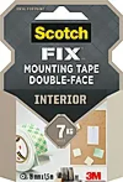 Monteringstape 19mmx1,5m innendørs 7kg-Scotch Clearance