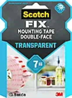 Monteringstape transparent 19mmx5m innendørs 7kg-Scotch Clearance