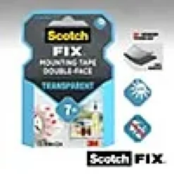 Monteringstape transparent 19mmx1,5m innendørs 7kg-Scotch Best