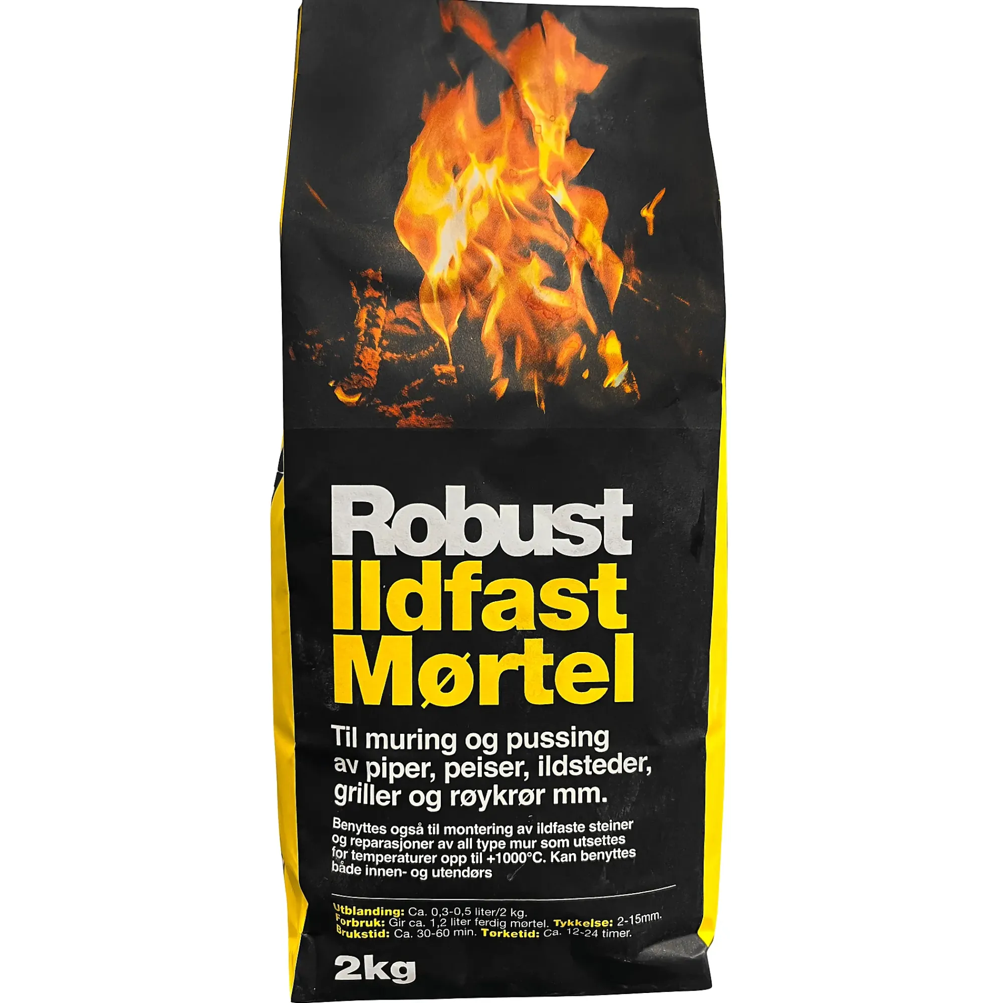 Mørtel ildfast 2kg-Robust Best