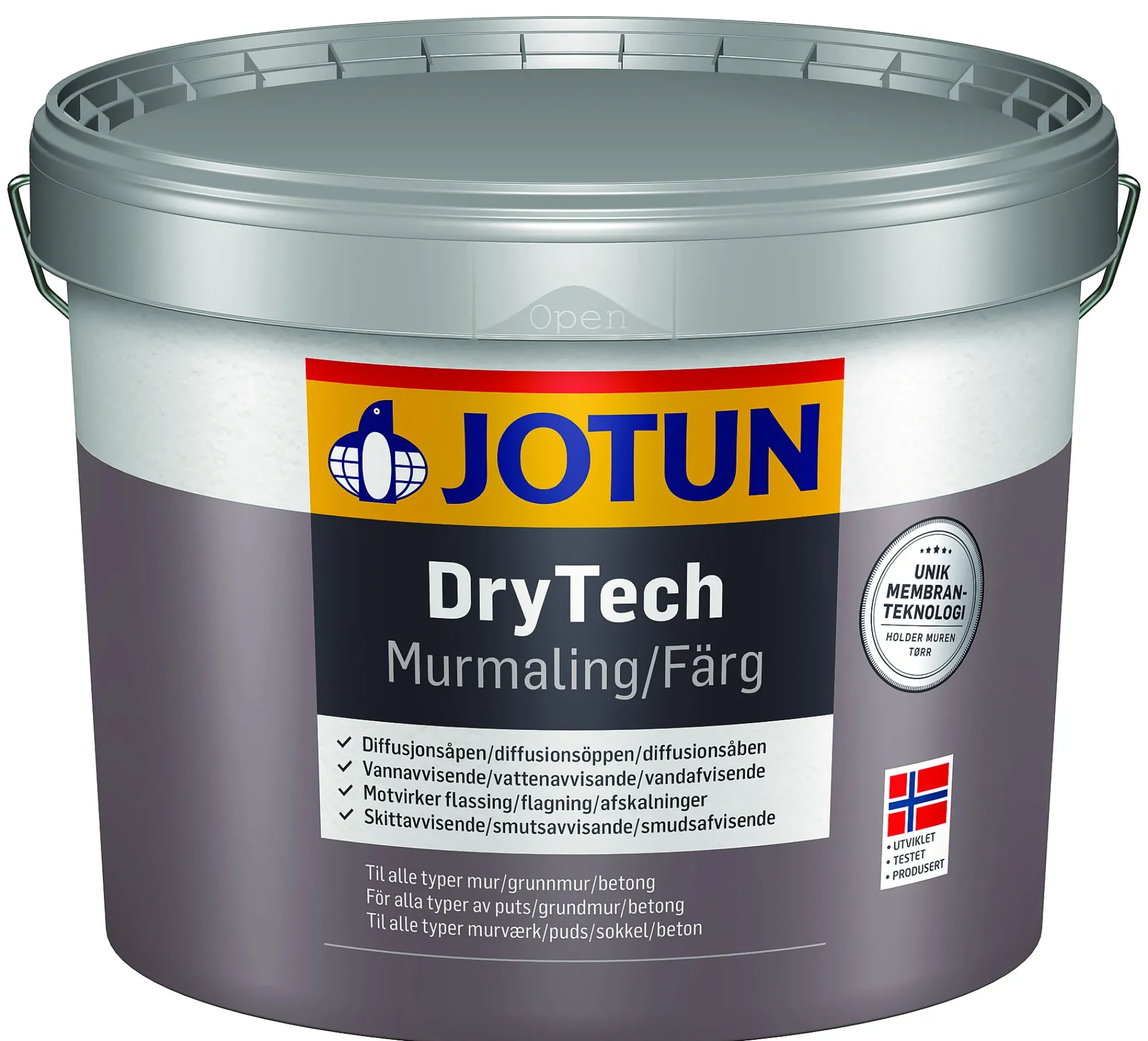MURMALING LYSGRÅ BASE DRYTECH 9L-Jotun Discount