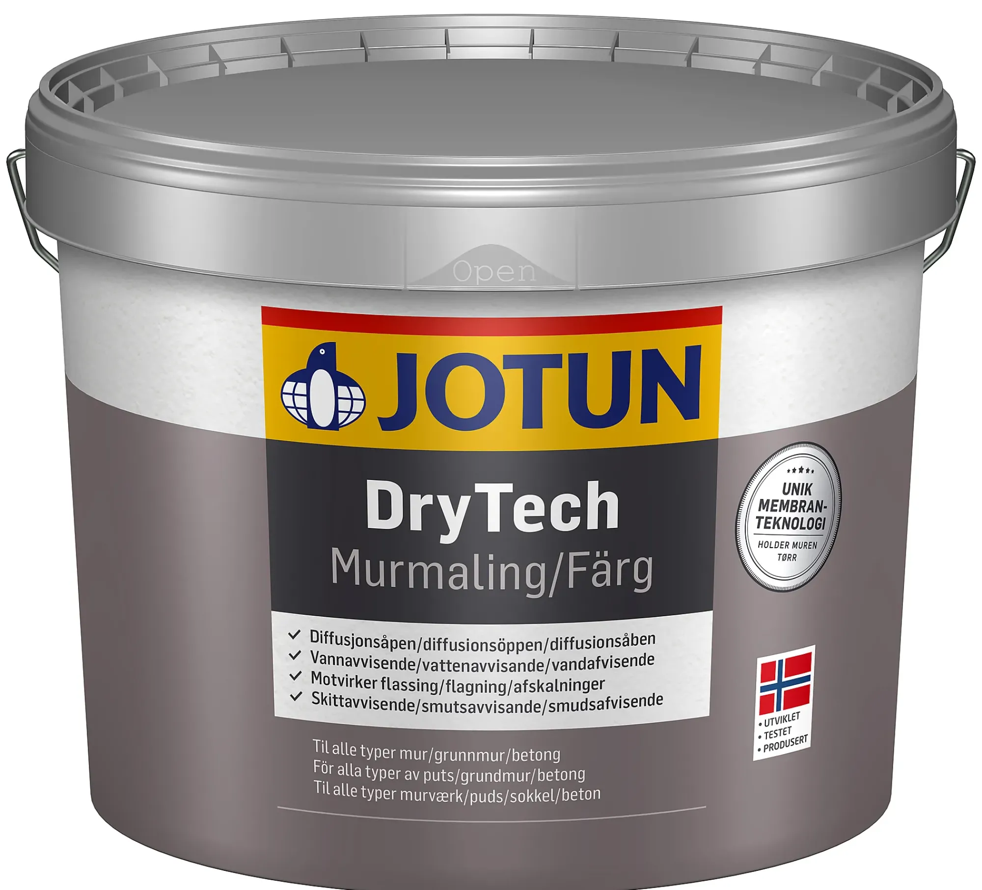 MURMALING LYSGRÅ BASE DRYTECH 9L-Jotun Discount