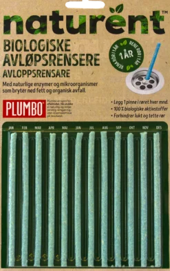 Naturent Biologisk Avløpsrensere rørpinner-Plumbo New
