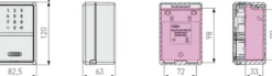 NØKKELBOKS 787 Bluetooth smart for app one-Abus Hot