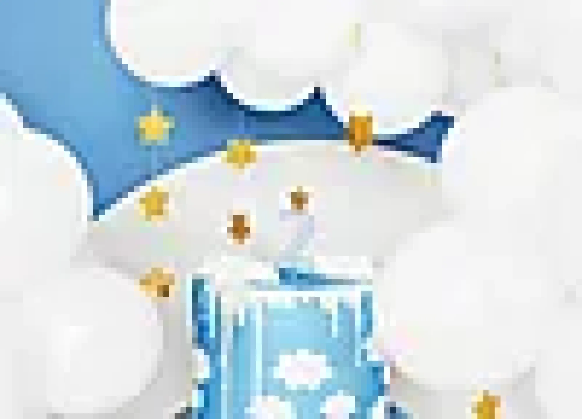 Nummerlys 2 med krone 9,5cm-Partydeco Clearance