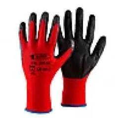 Nylonhanske med sort latexbelegg Str. 11-Batex New