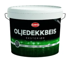 Oljedekkbeis oksydrød base 9l-Gjøco Best