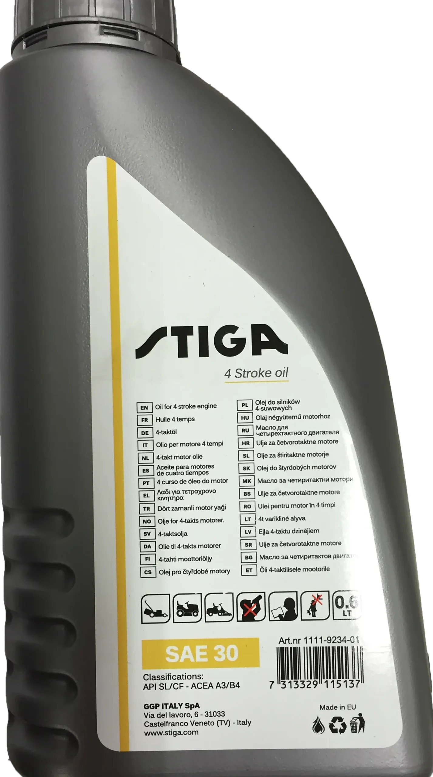 Olje 4-takt SAE 30 0,6l-Stiga Online