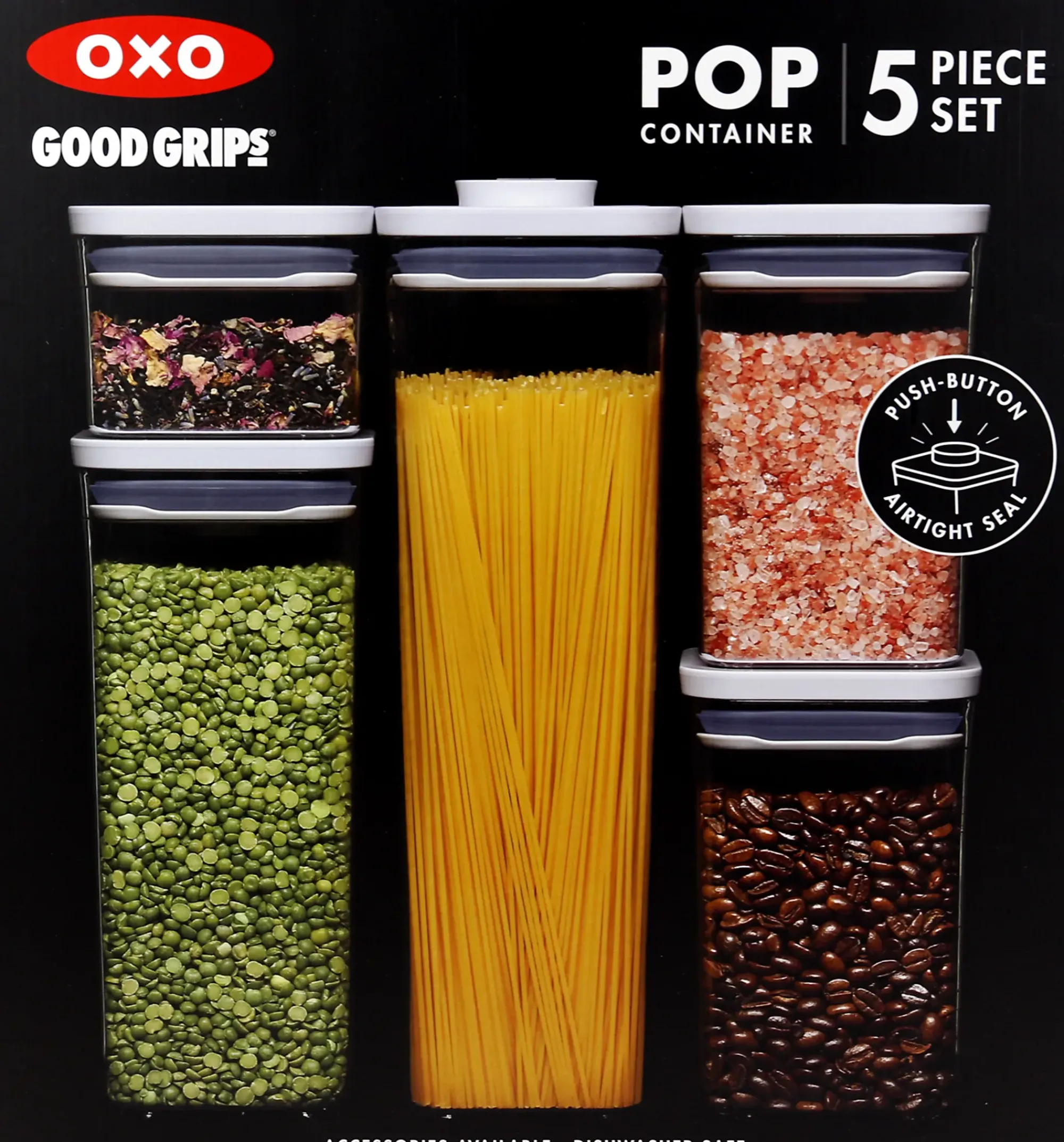 Oppbevaringsbokser 5stk-Oxo Outlet