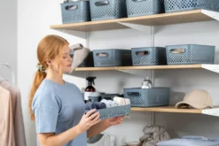 Oppbevaringsboks L Grå-Smartstore Discount