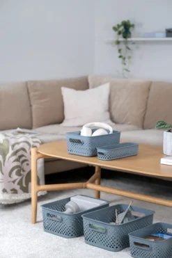 Oppbevaringsboks L Grå-Smartstore Discount