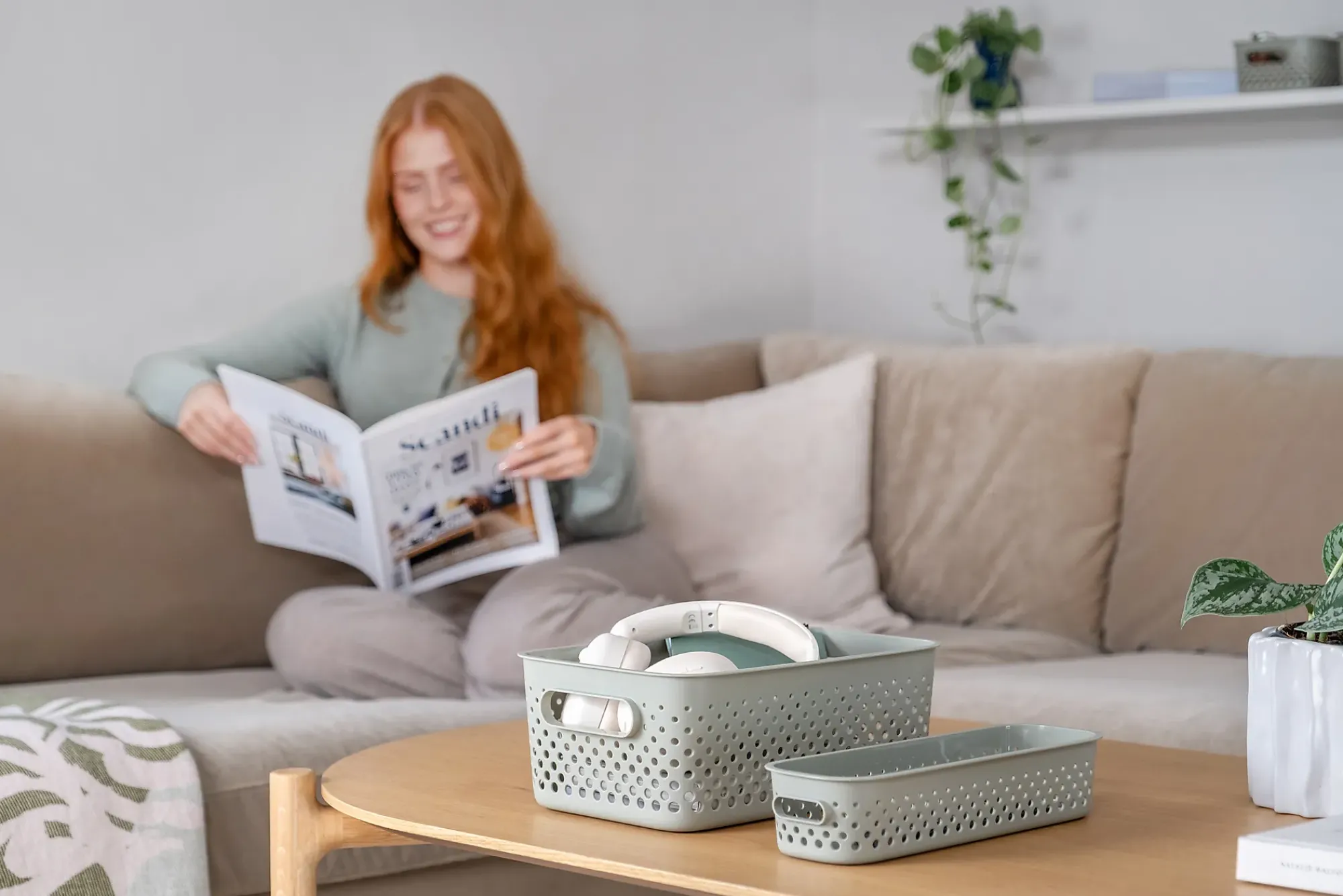 Oppbevaringsboks Lys Grønn-Smartstore Best